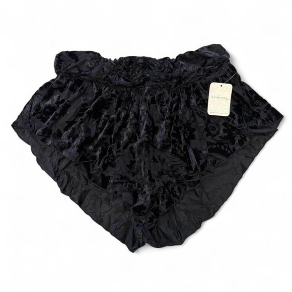 Free People Black Snow Angel Micro Shorts - Medium - Picture 6 of 9